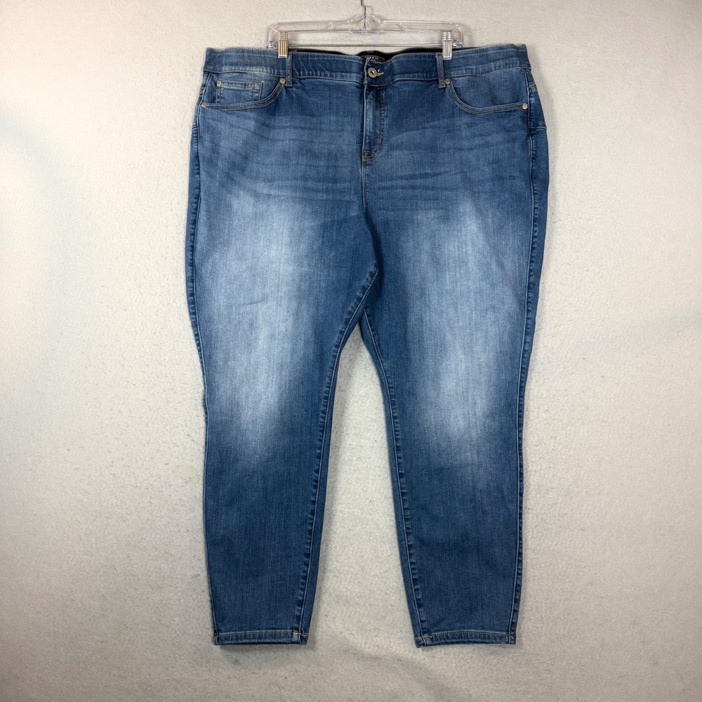 Torrid Jeans Womens 28R Bombshell Skinny Blue Premium Stretch High Rise